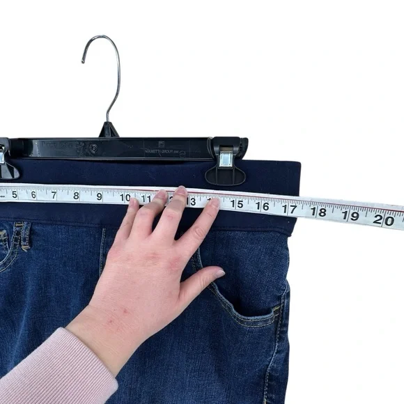 Gap Denim Blue Jean Easy Legging with Belly Band women’s sz maternity 12/31 Long - Picture 5 of 7